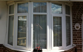 Bungalow windows before washing